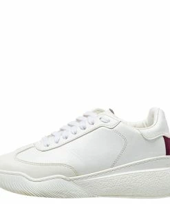 Budget 🔥 Stella McCartney White Faux Leather Lace Up 👟 Sneakers Size 37 For 👩 Women 🥰 -Stella McCartney Shop luxury women stella mccartney used shoes p407403 003