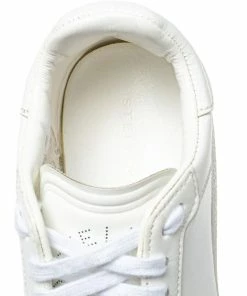Budget 🔥 Stella McCartney White Faux Leather Lace Up 👟 Sneakers Size 37 For 👩 Women 🥰 -Stella McCartney Shop luxury women stella mccartney used shoes p407403 005