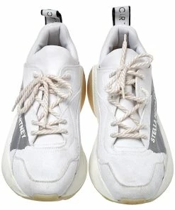 Brand new 🔔 Stella McCartney White Fabric Eclypse Low Top 👟 Sneakers Size 40 For 👩 Women ✔️ -Stella McCartney Shop luxury women stella mccartney used shoes p407800 003
