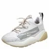 Brand new 🔔 Stella McCartney White Fabric Eclypse Low Top 👟 Sneakers Size 40 For 👩 Women ✔️ -Stella McCartney Shop luxury women stella mccartney used shoes p407800 004