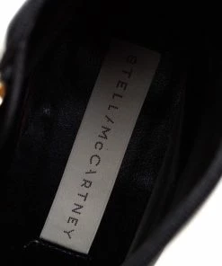 Coupon 🛒 Stella McCartney Black Faux Leather Zip Booties Size 37.5 For 👩 Women ✨ -Stella McCartney Shop luxury women stella mccartney used shoes p408392 004