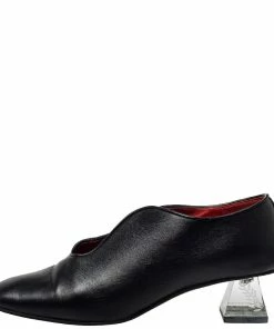 Discount ✨ Stella McCartney Black Faux Leather Block Heel Pumps Size 39 For 👩 Women ❤️ -Stella McCartney Shop luxury women stella mccartney used shoes p411157 005