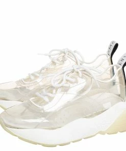 Cheap 😍 Stella McCartney White PVC And Leather Eclypse 👟 Sneakers Size 39 For 👩 Women 👍 -Stella McCartney Shop luxury women stella mccartney used shoes p413269 001