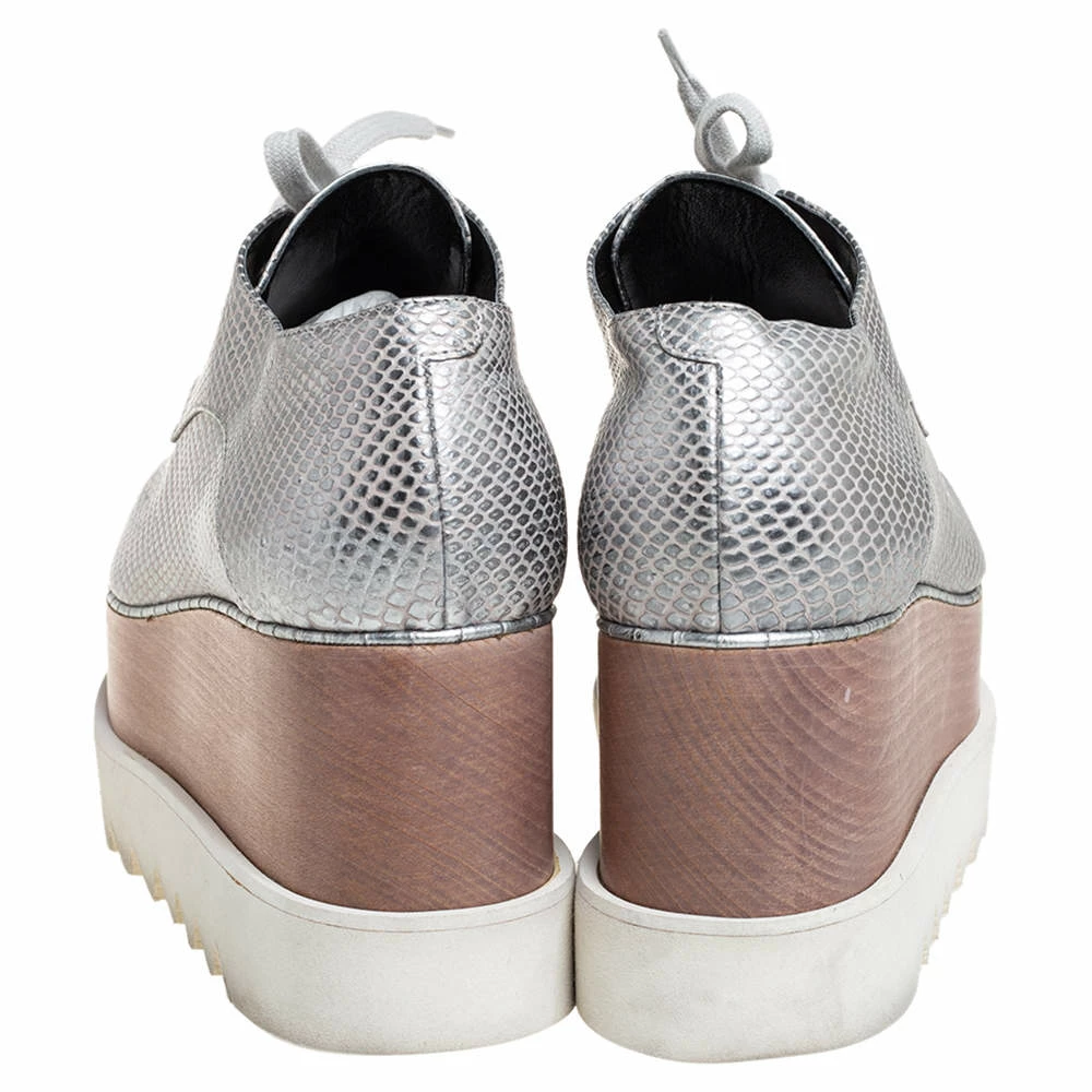 Coupon ๐งจ Stella McCartney Silver Python Embossed Leather Elyse Platform Derby Size 38 For ๐ฉ Women โ 7 Coupon ๐งจ Stella McCartney Silver Python Embossed Leather Elyse Platform Derby Size 38 For ๐ฉ Women โ - Image 5