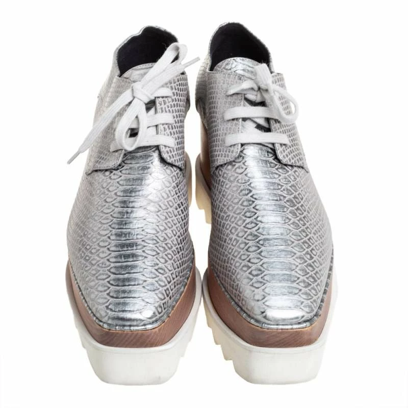 Coupon ๐งจ Stella McCartney Silver Python Embossed Leather Elyse Platform Derby Size 38 For ๐ฉ Women โ 5 Coupon ๐งจ Stella McCartney Silver Python Embossed Leather Elyse Platform Derby Size 38 For ๐ฉ Women โ - Image 3