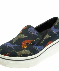 Cheapest 😉 Stella McCartney Black Animal Printed Canvas Slip On 👟 Sneakers Size 36 For 👩 Women 🎁