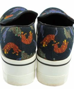 Cheapest 😉 Stella McCartney Black Animal Printed Canvas Slip On 👟 Sneakers Size 36 For 👩 Women 🎁 -Stella McCartney Shop luxury women stella mccartney used shoes p419001 005
