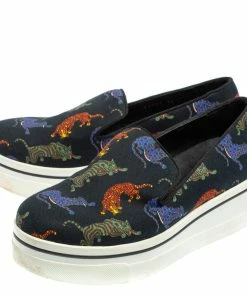Cheapest 😉 Stella McCartney Black Animal Printed Canvas Slip On 👟 Sneakers Size 36 For 👩 Women 🎁 -Stella McCartney Shop luxury women stella mccartney used shoes p419001 006