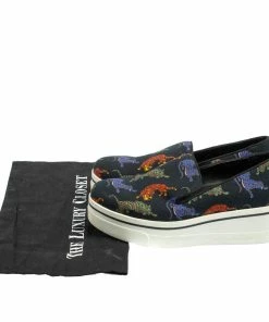 Cheapest 😉 Stella McCartney Black Animal Printed Canvas Slip On 👟 Sneakers Size 36 For 👩 Women 🎁 -Stella McCartney Shop luxury women stella mccartney used shoes p419001 008
