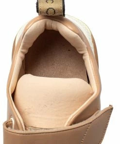 Promo 💯 Stella McCartney Beige Faux Leather Eclypse Velcro Low Top 👟 Sneakers Size 39 For 👩 Women ✨ -Stella McCartney Shop luxury women stella mccartney used shoes p425035 005