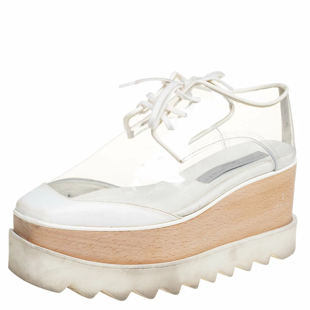 Best Sale โญ Stella McCartney White Faux Leather And PVC Elyse Platform ๐ Sneakers Size 35.5 For ๐ฉ Women ๐ 3 Best Sale โญ Stella McCartney White Faux Leather And PVC Elyse Platform ๐ Sneakers Size 35.5 For ๐ฉ Women ๐