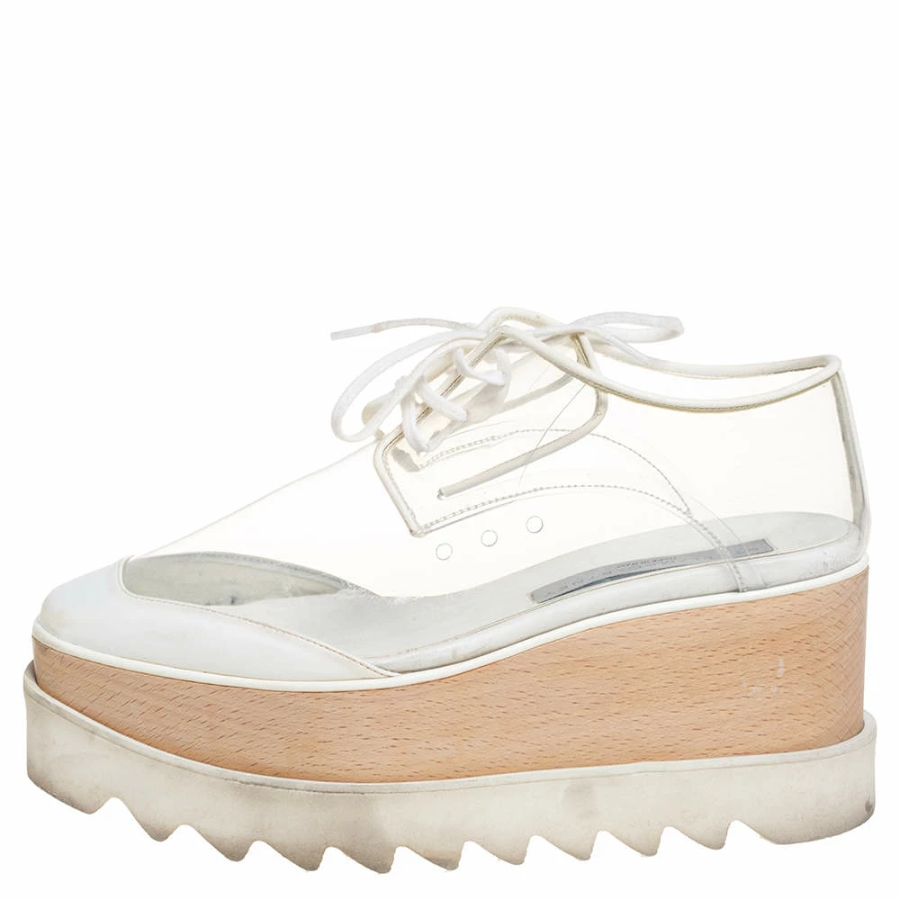 Best Sale โญ Stella McCartney White Faux Leather And PVC Elyse Platform ๐ Sneakers Size 35.5 For ๐ฉ Women ๐ 4 Best Sale โญ Stella McCartney White Faux Leather And PVC Elyse Platform ๐ Sneakers Size 35.5 For ๐ฉ Women ๐ - Image 2