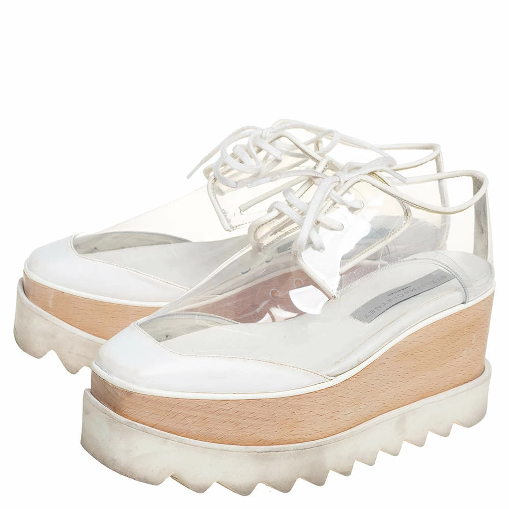 Best Sale โญ Stella McCartney White Faux Leather And PVC Elyse Platform ๐ Sneakers Size 35.5 For ๐ฉ Women ๐ 6 Best Sale โญ Stella McCartney White Faux Leather And PVC Elyse Platform ๐ Sneakers Size 35.5 For ๐ฉ Women ๐ - Image 4