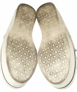 Buy ❤️ Stella McCartney Metallic Silver Faux Leather Binx Star Platform Slip On 👟 Sneakers Size 39 For 👩 Women 😍 -Stella McCartney Shop luxury women stella mccartney used shoes p433623 002