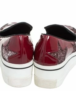 Top 10 🧨 Stella McCartney Red Faux Patent Leather Slip On Platform 👟 Sneakers Size 38 For 👩 Women 🤩 -Stella McCartney Shop luxury women stella mccartney used shoes p433934 006