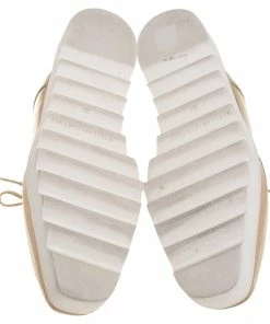 Best Pirce 👏 Stella McCartney Gold Faux Leather Wedge 👟 Sneakers Size 38.5 For 👩 Women ⭐ -Stella McCartney Shop luxury women stella mccartney used shoes p441247 008