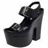 Best reviews of ⭐ Stella McCartney Black Faux Leather Buckle Block Heel 🩴 Sandals Size 39 For 👩 Women 💯 -Stella McCartney Shop luxury women stella mccartney used shoes p451937 007