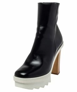 Coupon ๐ Stella McCartney Black Faux Leather Platform Ankle ๐ฅพ Boots Size 36 For ๐ฉ Women โจ