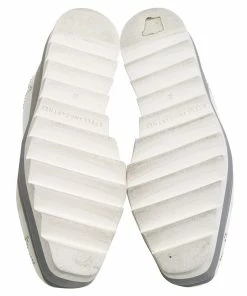 Deals 😉 Stella McCartney White/Grey Faux Leather And Suede Elyse Star 👟 Sneakers Size 35 For 👩 Women 😉 -Stella McCartney Shop luxury women stella mccartney used shoes p452683 003