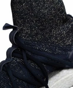 Deals 🥰 Stella McCartney Stella McCartney For Adidas Athletic Blue Lurex Fabric High Top 👟 Sneakers Size 40.5 For 👩 Women 🥰 -Stella McCartney Shop luxury women stella mccartney used shoes p454342 001