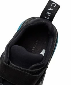 Promo 🔥 Stella McCartney Black Faux Leather And Faux Suede Eclypse Velcro Low Top 👟 Sneakers Size 39 For 👩 Women ⭐ -Stella McCartney Shop luxury women stella mccartney used shoes p458829 002