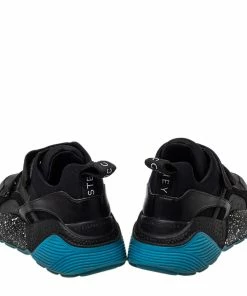 Promo 🔥 Stella McCartney Black Faux Leather And Faux Suede Eclypse Velcro Low Top 👟 Sneakers Size 39 For 👩 Women ⭐ -Stella McCartney Shop luxury women stella mccartney used shoes p458829 007