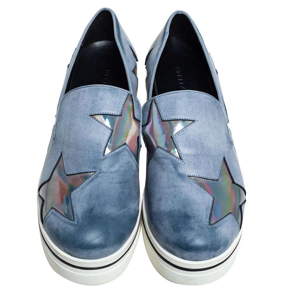 Best Sale 😍 Stella McCartney Grey Faux Leather Binx Star Slip On 👟 Sneakers Size 39 For 👩 Women 👏 5 Best Sale 😍 Stella McCartney Grey Faux Leather Binx Star Slip On 👟 Sneakers Size 39 For 👩 Women 👏 - Image 3