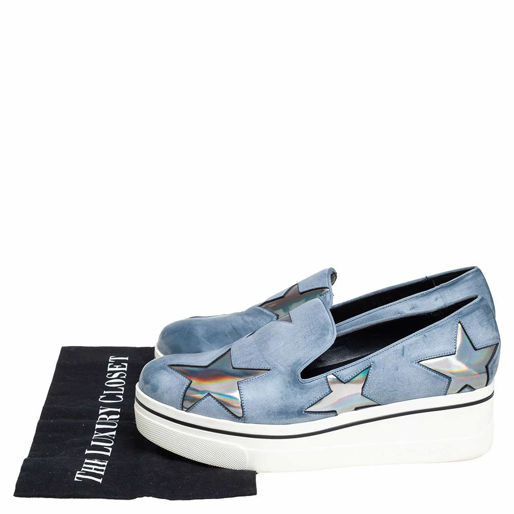 Best Sale 😍 Stella McCartney Grey Faux Leather Binx Star Slip On 👟 Sneakers Size 39 For 👩 Women 👏 10 Best Sale 😍 Stella McCartney Grey Faux Leather Binx Star Slip On 👟 Sneakers Size 39 For 👩 Women 👏 - Image 8