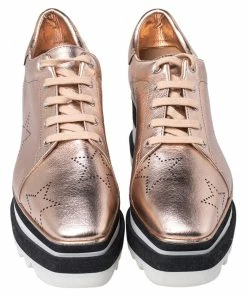 Top 10 😀 Stella McCartney Metallic Gold Leather Elyse Star Platform 👟 Sneakers Size 38 For 👩 Women 🌟 -Stella McCartney Shop luxury women stella mccartney used shoes p467900 008