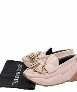 Hot Sale 😀 Stella McCartney Pink Faux Leather Loafer 👟 Sneaker Size 36 For 👩 Women 💯 -Stella McCartney Shop luxury women stella mccartney used shoes p479101 001