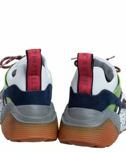 Flash Sale 🎉 Stella McCartney Multicolor Leopard Print Faux Suede And Fabric Eclypse Low Top 👟 Sneakers Size 38 For 👩 Women 🌟 -Stella McCartney Shop luxury women stella mccartney used shoes p480954 001