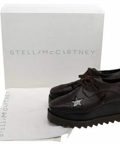 Best reviews of 💯 Stella McCartney Brown Faux Leather Elyse Star 👟 Sneakers Size 36.5 For 👩 Women ❤️ -Stella McCartney Shop luxury women stella mccartney used shoes p482129 010
