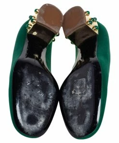 Best Sale 😍 Stella McCartney Green Satin Studded Block Heel Pumps Size 38.5 For 👩 Women 😀 15 Best Sale 😍 Stella McCartney Green Satin Studded Block Heel Pumps Size 38.5 For 👩 Women 😀 -Stella McCartney Shop luxury women stella mccartney used shoes p487946 001