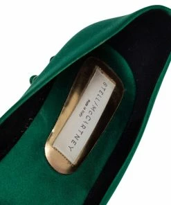 Best Sale 😍 Stella McCartney Green Satin Studded Block Heel Pumps Size 38.5 For 👩 Women 😀 16 Best Sale 😍 Stella McCartney Green Satin Studded Block Heel Pumps Size 38.5 For 👩 Women 😀 -Stella McCartney Shop luxury women stella mccartney used shoes p487946 004