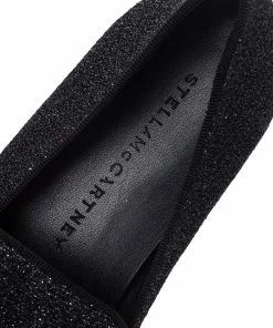 Budget ✨ Stella McCartney Black Lurex Fabric Binx Platform Slip On 👟 Sneakers Size 40 For 👩 Women ⭐ -Stella McCartney Shop luxury women stella mccartney used shoes p488172 001