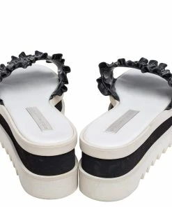 Promo ⭐ Stella McCartney Black Ruffle Faux Leather Platform Slide 🩴 Sandals Size 39 For 👩 Women 😉 14 Promo ⭐ Stella McCartney Black Ruffle Faux Leather Platform Slide 🩴 Sandals Size 39 For 👩 Women 😉 -Stella McCartney Shop luxury women stella mccartney used shoes p490983 006