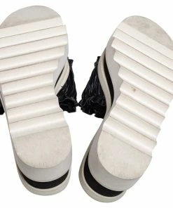 Promo ⭐ Stella McCartney Black Ruffle Faux Leather Platform Slide 🩴 Sandals Size 39 For 👩 Women 😉 15 Promo ⭐ Stella McCartney Black Ruffle Faux Leather Platform Slide 🩴 Sandals Size 39 For 👩 Women 😉 -Stella McCartney Shop luxury women stella mccartney used shoes p490983 007