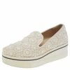 Cheap ✔️ Stella McCartney Cream Floral-lace Slip On 👟 Sneakers Size 36 For 👩 Women 💯