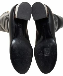 Budget 👍 Stella McCartney Black Faux Leather Ankle 🥾 Boots Size 38.5 For 👩 Women 🎁 -Stella McCartney Shop luxury women stella mccartney used shoes p492845 003