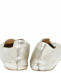 New 🧨 Stella McCartney Silver Faux Leather Ballet Flats Size 36 For 👩 Women ✨ -Stella McCartney Shop luxury women stella mccartney used shoes p495271 004