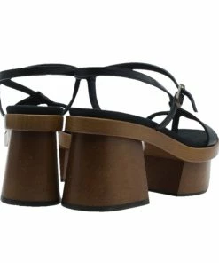 Outlet 👍 Stella McCartney Black Leather Altea Platform 🩴 Sandals Size 36 For 👩 Women ⌛ -Stella McCartney Shop luxury women stella mccartney used shoes p49793 0005
