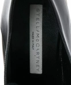 Top 10 ✨ Stella McCartney Black Faux Leather Elyse Platforms 👟 Sneakers Size 36 For 👩 Women ❤️ -Stella McCartney Shop luxury women stella mccartney used shoes p503919 009