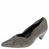 Buy 🛒 Stella McCartney Grey Faux Suede And Faux Leather Pointed Toe Pumps Size 36 For 👩 Women ⌛ -Stella McCartney Shop luxury women stella mccartney used shoes p504039 006