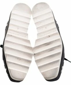 Deals 😉 Stella McCartney Black Faux Leather Elyse Star Platform Lace Up 👟 Sneakers Size 35 For 👩 Women 🤩 -Stella McCartney Shop luxury women stella mccartney used shoes p504890 009