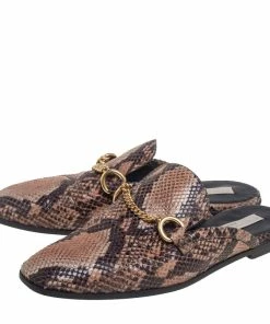Deals 🥰 Stella McCartney Brown Faux Python Flats Size 37.5 For 👩 Women 🎉 -Stella McCartney Shop luxury women stella mccartney used shoes p504988 002