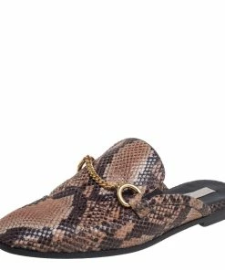 Deals 🥰 Stella McCartney Brown Faux Python Flats Size 37.5 For 👩 Women 🎉