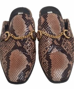 Deals 🥰 Stella McCartney Brown Faux Python Flats Size 37.5 For 👩 Women 🎉 -Stella McCartney Shop luxury women stella mccartney used shoes p504988 006