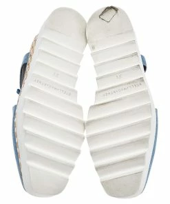 Best reviews of 🔥 Stella McCartney Blue Cutout Denim Elyse Lace Up Platform Derby Size 37.5 For 👩 Women ⌛ -Stella McCartney Shop luxury women stella mccartney used shoes p511155 005