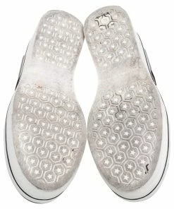 Wholesale ⌛ Stella McCartney Metallic Grey Faux Leather Binx Star Platform Slip On 👟 Sneakers Size 37 For 👩 Women 😍 -Stella McCartney Shop luxury women stella mccartney used shoes p514309 007