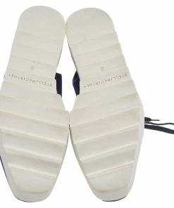 Deals 🔥 Stella McCartney Blue Cut Out Denim Elyse Lace Up Platform Oxfords Size 35 For 👩 Women ❤️ -Stella McCartney Shop luxury women stella mccartney used shoes p514804 001